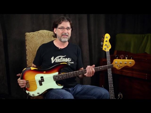 Vintage Guitars V4MR Bass Demonstration