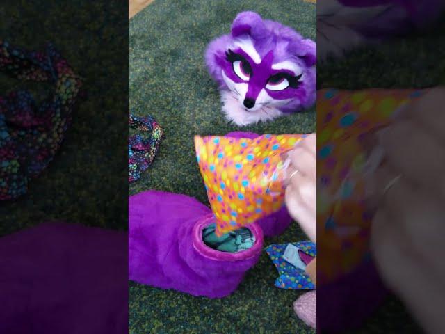 fursuit unboxing with commentary! #furry #fursuiter