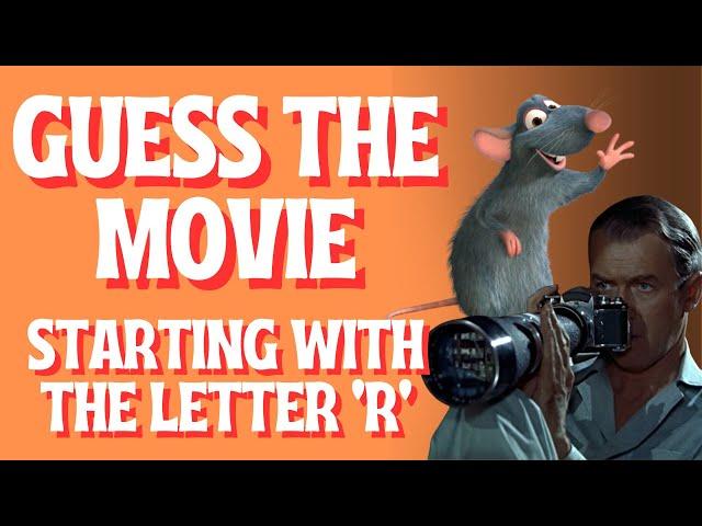 Can you Name all these Movies Starting with the Letter 'R' | Picture Quiz (60 Films to Guess)