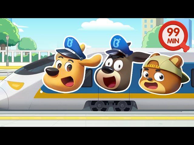 The Train Ride | Educational Videos for Kids | Safety Cartoon | Sheriff Labrador