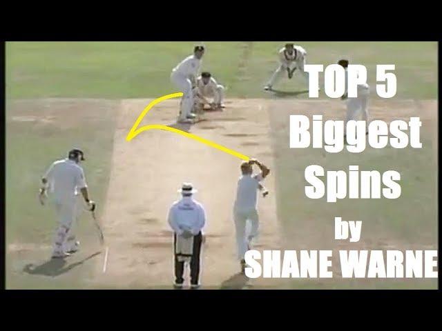 TOP 5 Biggest Spins By Shane Warne In Cricket History Ever