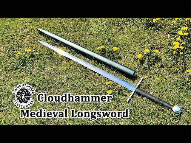 Cloudhammer Medieval Longsword Review & Test Cutting with @UnsheathedSwordReviews