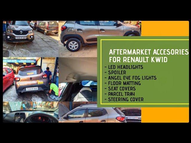 Hyderabad's famous car market | Fitting aftermarket accesories in Renault Kwid RXL