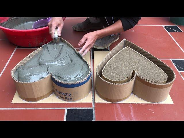 New Design - Technical Details For Making Unique Pots From Cardboard And Cement