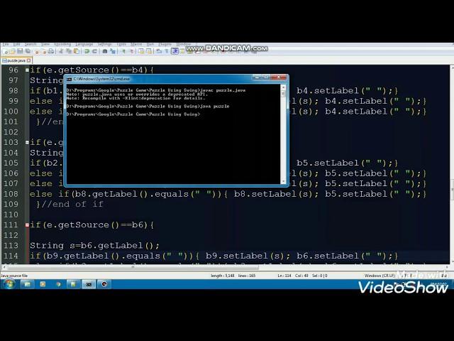 Puzzle Game in Java(with Coding)