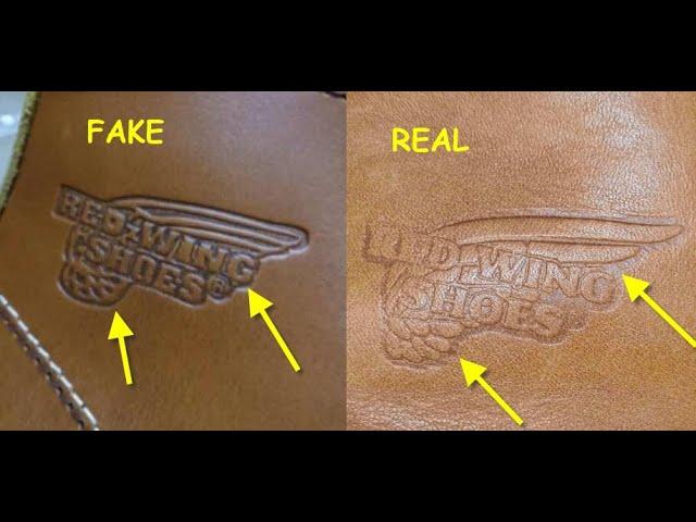 How to spot original Red Wings boots.  Real vs fake Red Wing Classic Moc boots.