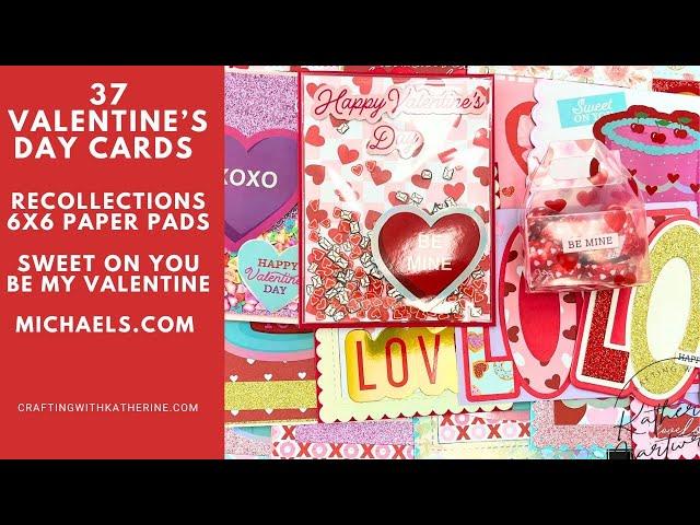 37 Valentine's Day Cards | Recollections Sweet on You and Be My Valentine 6x6 Paper Pads