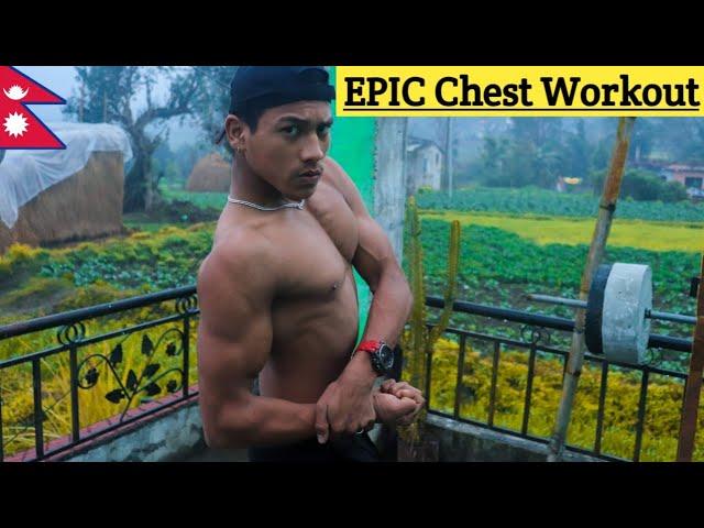 EPIC Chest Workout | My HomeMade Gym | ANISH FITNESS