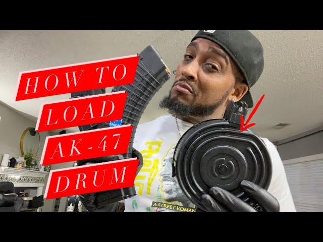 How to load AK-47 drum 75 round