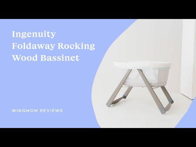 Ingenuity Foldaway Rocking Wood Bassinet: Honest Review + How it Works | Baby Bassinet