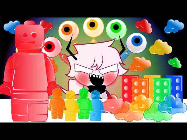 RAINBOW NIK-L-NIP Wax Bottle Mukbang (Feat. Sel) - FNF ANIMATION MUKBANG