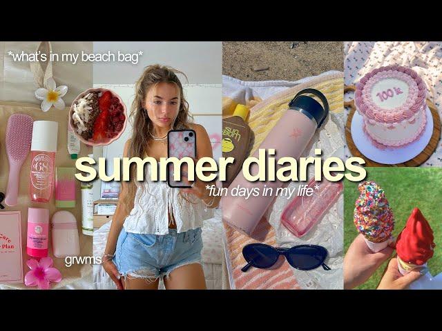 SUMMER VLOG  beach day, festivals, picnic, & celebrating 100k!