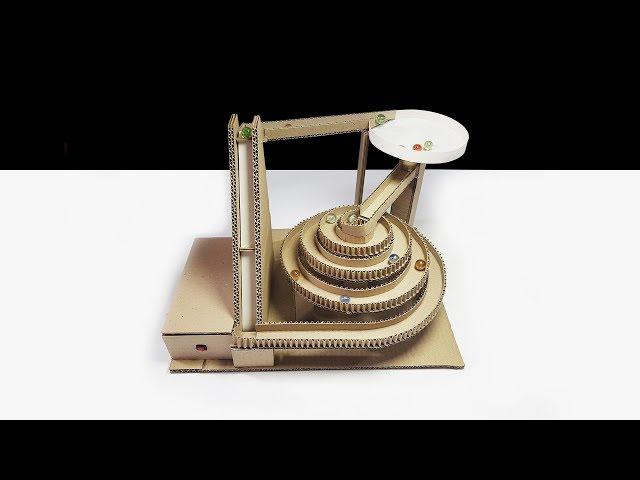 How to Make Marble Run Cardboard Machine, Racing Circuit for Automatic Marbles | Sagaz Perenne