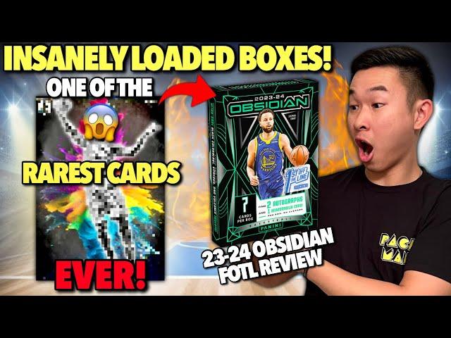 I PULLED ONE OF THE RAREST CARDS EVER!  2023-24 Panini Obsidian Basketball FOTL Hobby Box Review