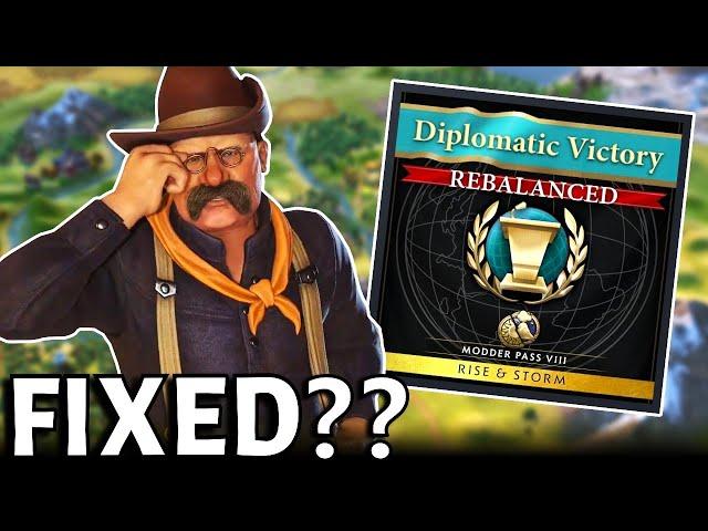 Civ 6 | Does This Mod FIX & IMPROVE Diplomatic Victories??? (Deity USA Civilization VI)