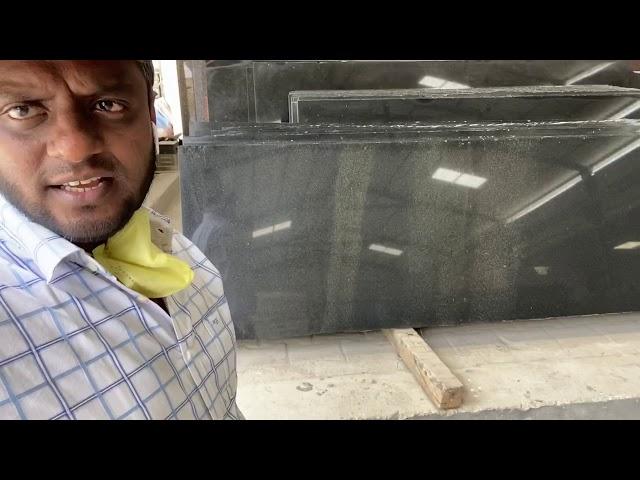 How to find defects in Black granite slabs