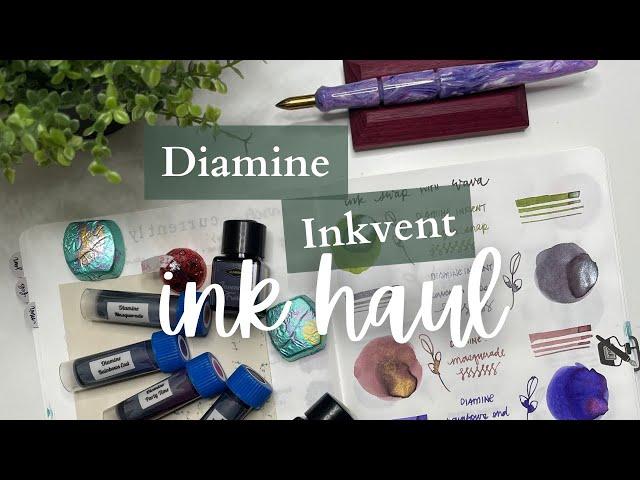 FOUNTAIN PEN INK HAUL // More Diamine Inkvent Inks! #fountainpen #fountainpenink