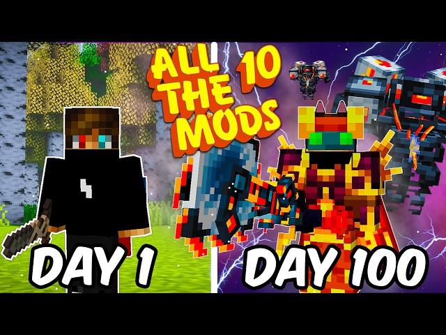 I Spent 100 Days in ALL THE MODS 10 in Minecraft