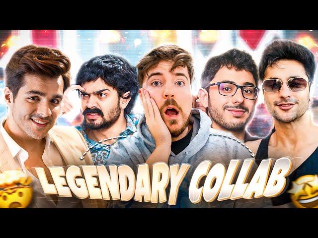 Mr beast parody ft. Carry minati | All big youtuber collab edit | Biggest collab in youtube history