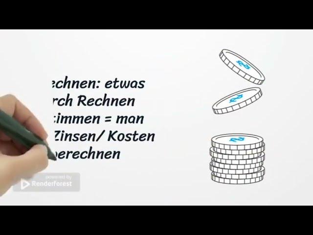 Die wichtigsten Verben mit dem Grundverb "rechnen“