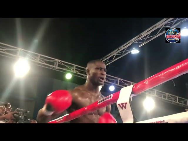 Idowu Rasheed KNOCKOUT Bastie Samir in round 2... #Boxing #fightgistmedia #boxingvideos #boxingnews