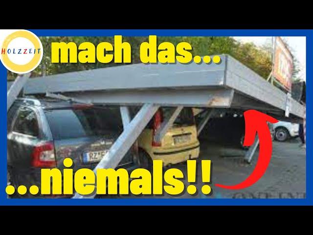 5 Tipps -  Die du beim Carport selber bauen unbedingt beachten solltest!!!