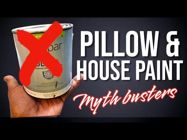 Debunking MYTHS  Make Your Own Pillow Paint!! DRIP TEST