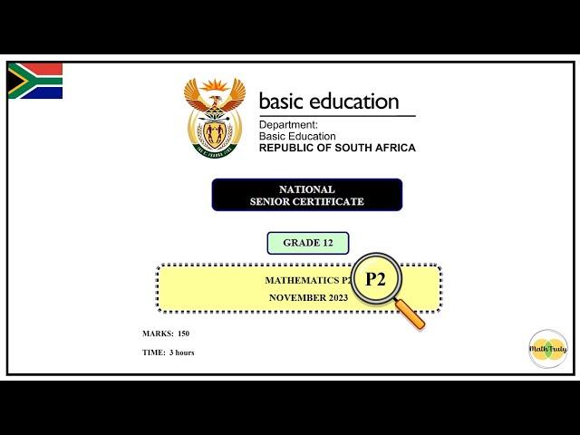 Maths Paper 2 Grade12 November 2023 NSC