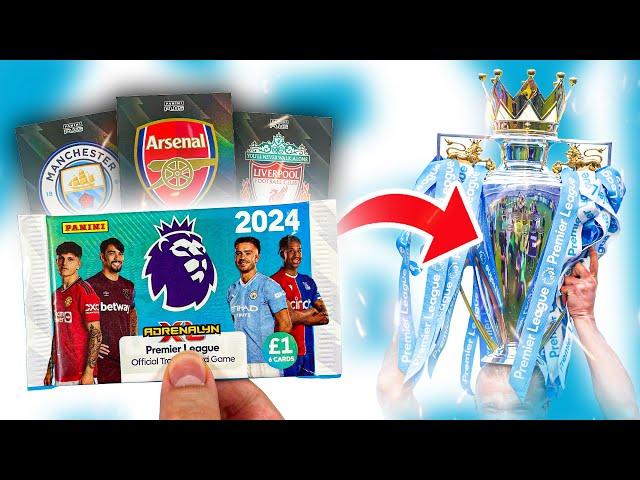 Using ADRENALYN XL PACKS to PREDICT THE *WINNER* of the PREMIER LEAGUE! (2023/2024 Season!)