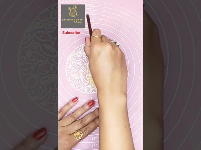 How to Make Fondant No.1 in Easiest ways? #fondanttutorial #caketutorial #craft #shorts #viral