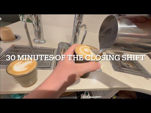 POV- Solo barista working the closing shift...