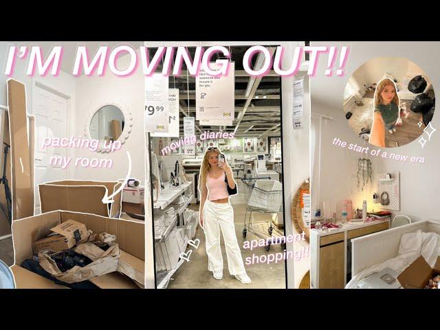 MOVING OUT FOR THE FIRST TIME VLOG: ikea apartment shopping & pack up my room with me!! ⋆*.⋆