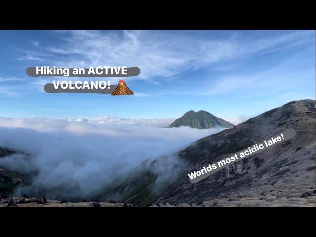 Hiking into an Active Volcano!!