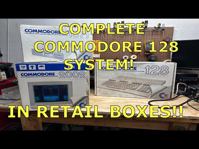 I found a COMPLETE Commodore 128 system still in retail boxes at a flea market!