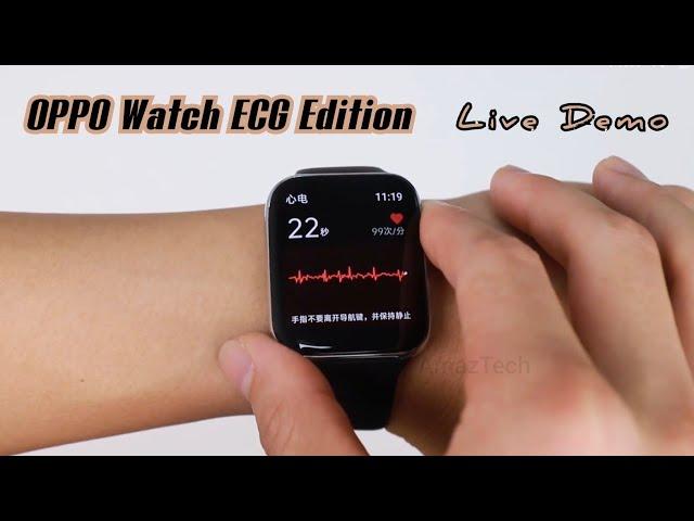 Oppo Watch ECG Edition - Live Demo ( World's First Medical Grade ECG Smartwatch )