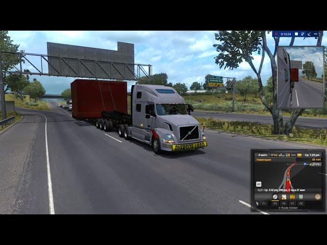 I'm transporting a huge load — American Truck Simulator!