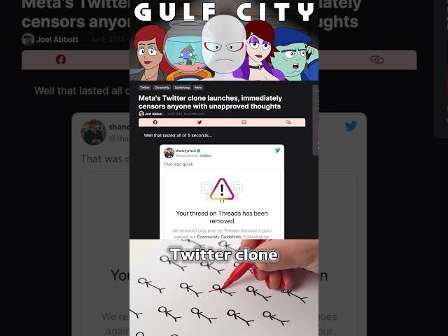 Meta "Threads" Launches, Immediately Censors "Unapproved Thought"
