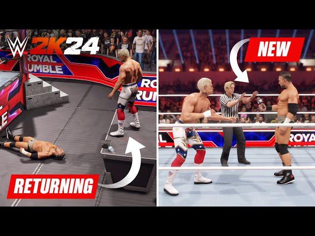 WWE 2K24: 10 Amazing New & Returning Features! (New Gameplay)