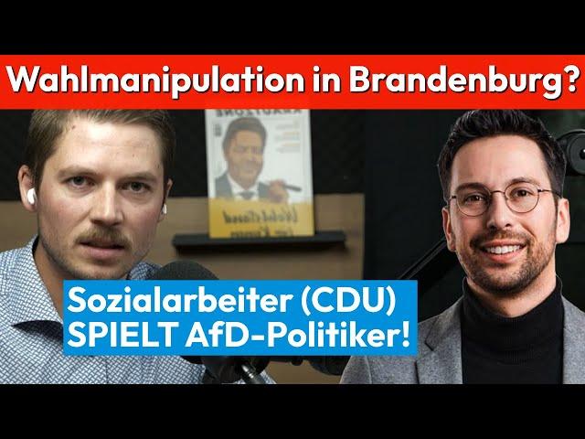 CDU-Mann spielt AfD Politiker in Brandenburg | Dennis Hohloch im Gespräch