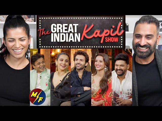 Comedy Ki Bhool Bhulaiyaa - Kartik Aaryan, Vidya, Tripti | The Great Indian Kapil Show | Reaction