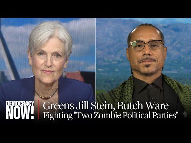 Green Pres. & VP Candidates Jill Stein, Butch Ware on Gaza & Fighting "Two Zombie Political Parties"