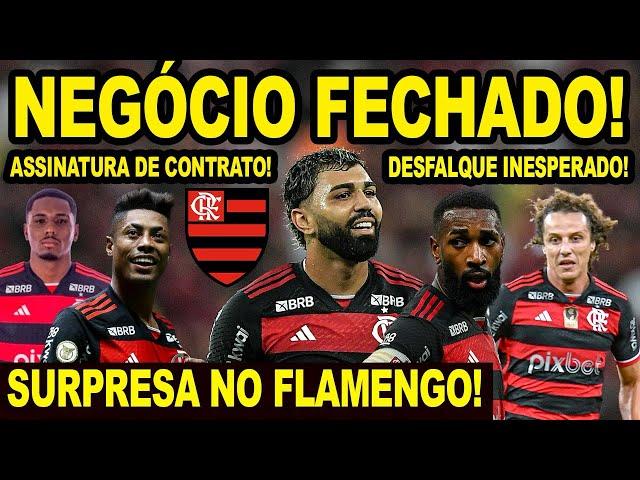 NEGÓCIO FECHADO! FLAMENGO ENCAMINHOU NOVO CONTRATO! SURPRESA NO MENGÃO! DESFALQUE INESPERADO NO FLA!