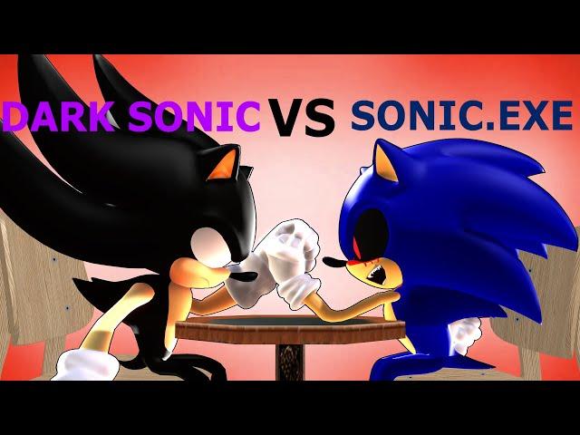 Dark Sonic V.S Sonic.EXE - Cartoon Arm Wrestling Episode 2 (Halloween Special) [Animation]