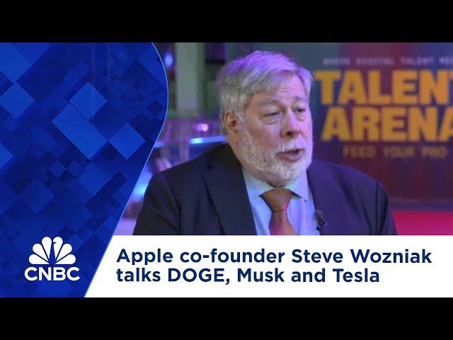 Apple co-founder Steve Wozniak talks DOGE, Musk and Tesla