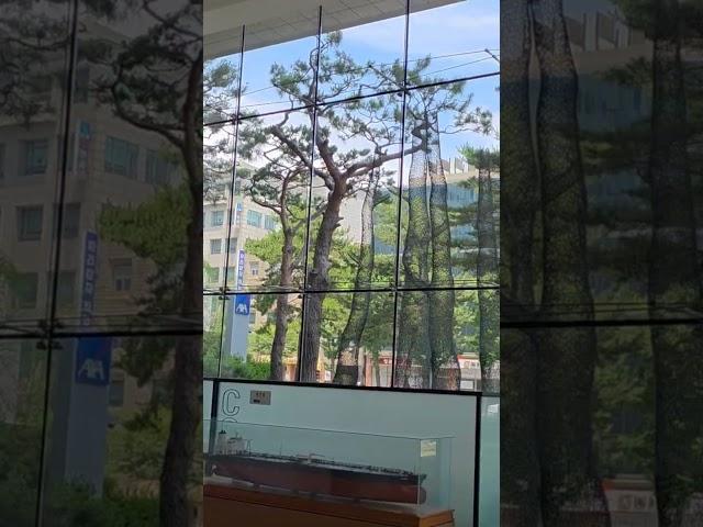 한진중공업본사 로비 내부유리청소