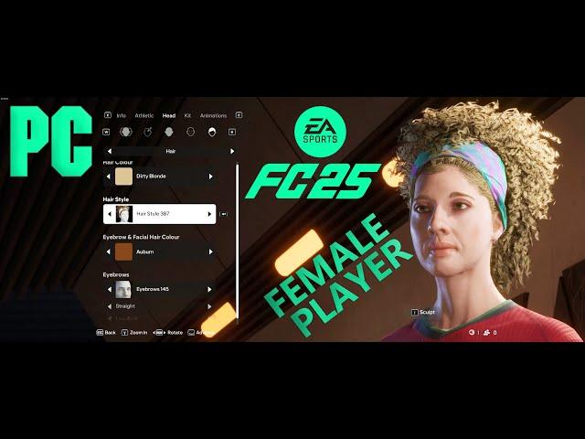 EA SPORTS FC 25 -  HOW TO CREATE A FEMALE PLAYER  | 2024 [4K]