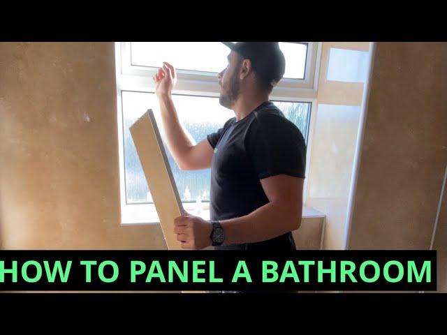 How to install multipanel bathroom panels in wet room