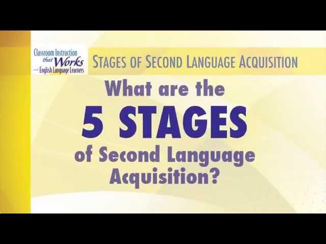 McREL - The Five Stages of Second Language Acquisition