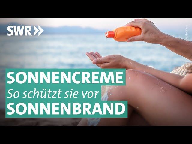 Sonnencreme - wie oft, wie viel, welcher Lichtschutzfaktor? | Marktcheck SWR