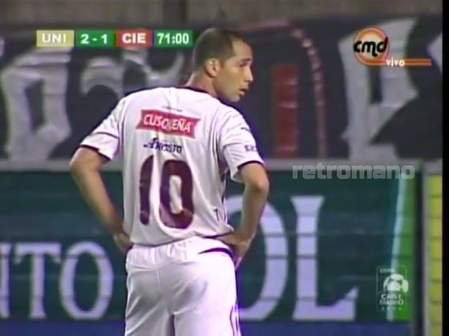 Universitario Campeón  Apertura 2008 de Perú - U 3 vs Cienciano 1 - Hurtado y Cándelo LA U DE GARECA